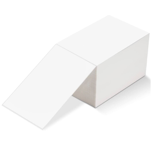 6x4" Direct Thermal Fanfold Labels | 100x150mm | 500/Stack