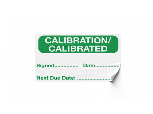 Calibration Labels | 40x25mm | 100/Pack