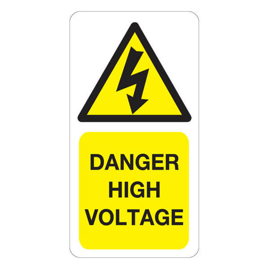 Danger High Voltage Labels | 100/Pack