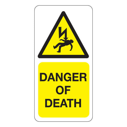 Danger of Death Labels | 100/Pack