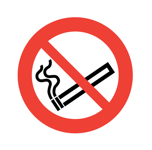 No Smoking Labels | 100mm | 10/Pack