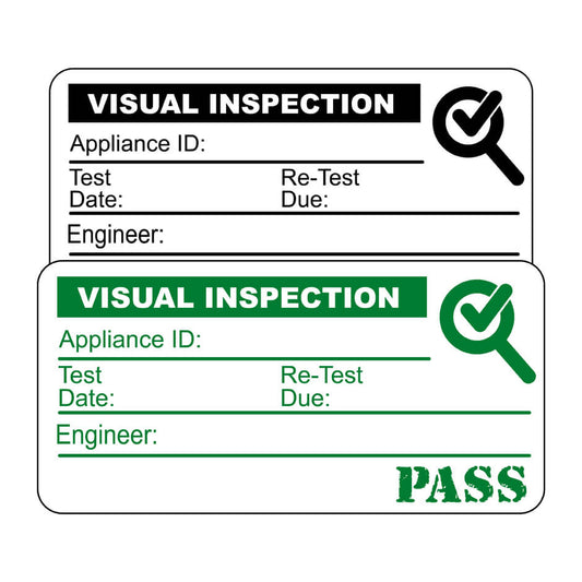 Visual Inspection Labels | 50x25mm | 100/Pack