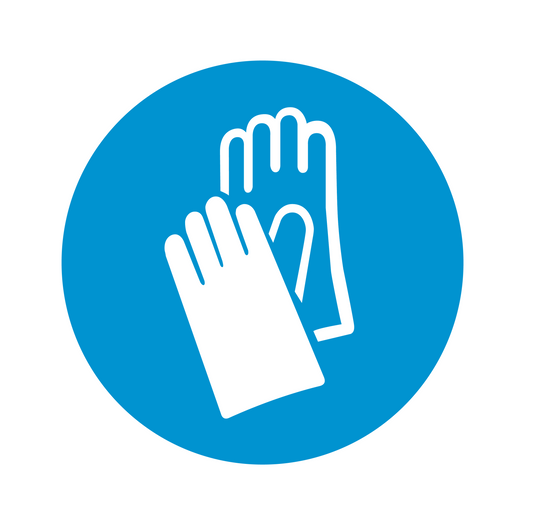 Wear Protective Gloves Labels | 10/Pack